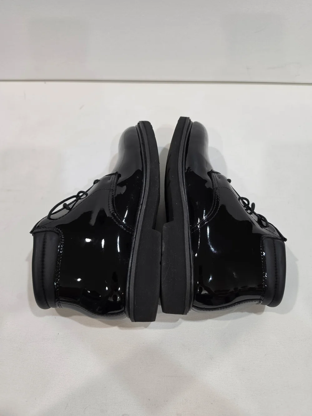 X.Rocky Dress Leather High Gloss Chukka Boots Black Men's 9M FQ00500-8
